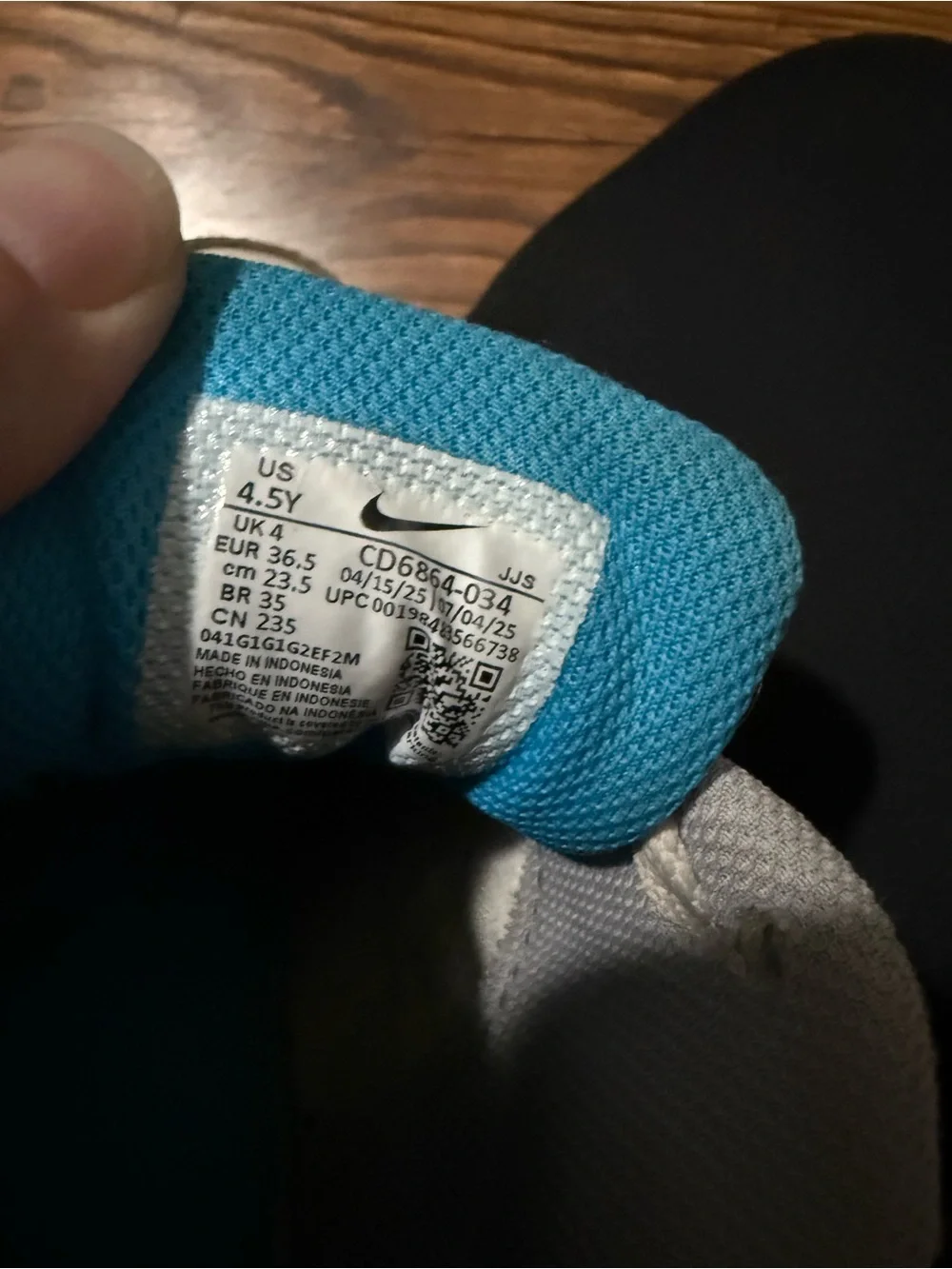 Nike Kids Sneakers in Gray, Black and Blue